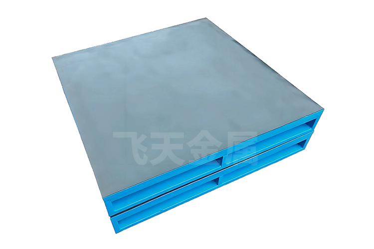 铺胶皮防滑面板钢托盘